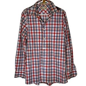 Nordstrom Smart Care Wrinkle Free 100% cotton men’s long sleeve shirt Large